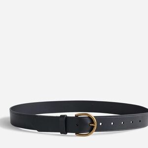 NWOT Madewell Perfect Leather Belt Black, Size XXL